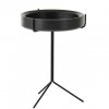 Sidobord DRUM, svart