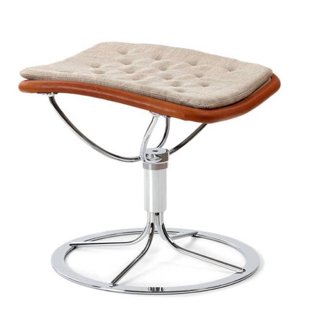 Fotpall JETSON 69, canvas/läder